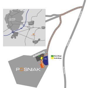 Posniak - Standortkarte