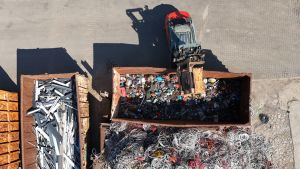 Posniak Recycling - Hof Container Luftansicht