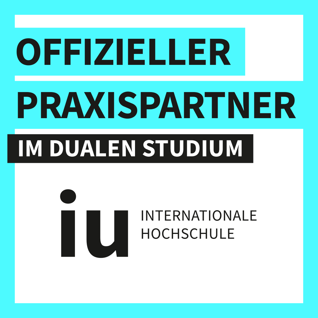 iu - Internationale Hochschule | Offizieller Praxispartner Logo